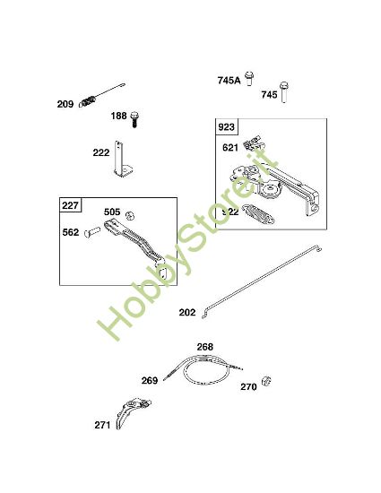 D - GRUPPO ELEMENTI DI COMANDO B&S - 08 €¦ 08P502-0131-H1 brand Stihl